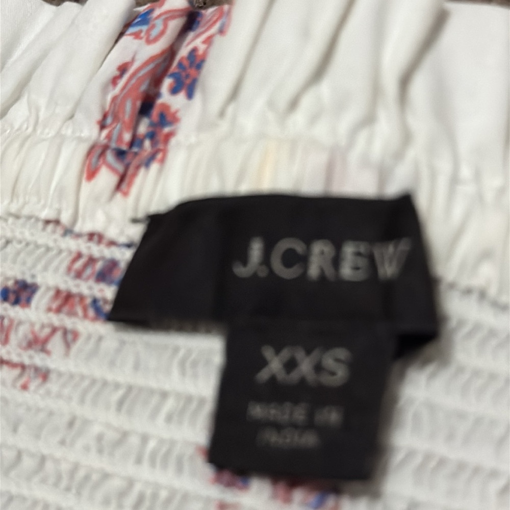 RE-IMAGINED by J Crew Sun Dress-Cotton-Sz XXS-White/Red/Blue-Maxi-EUC - Picture 14 of 16
